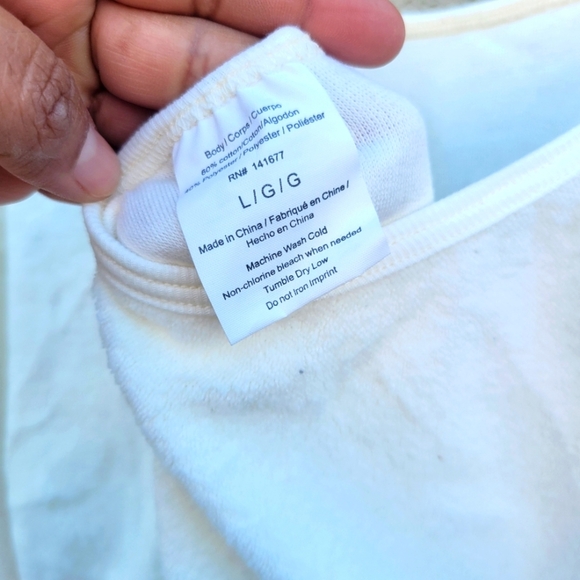 Long Sleeve Crop Top For Girls Size L - Picture 16 of 16